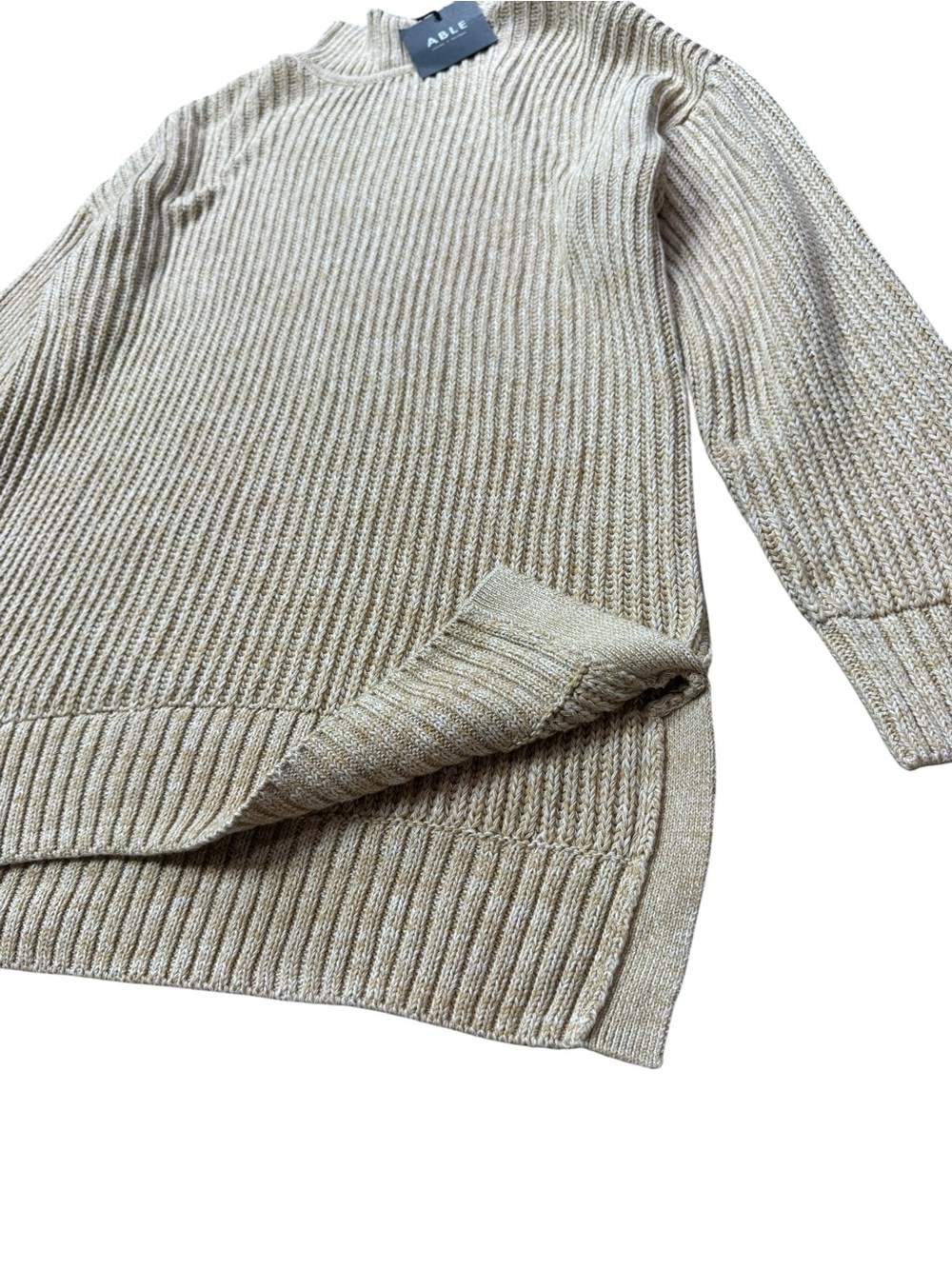 ABLE Rose Relaxed Sweater Tunic Organic Cotton size M NWT - Picture 5 of 11